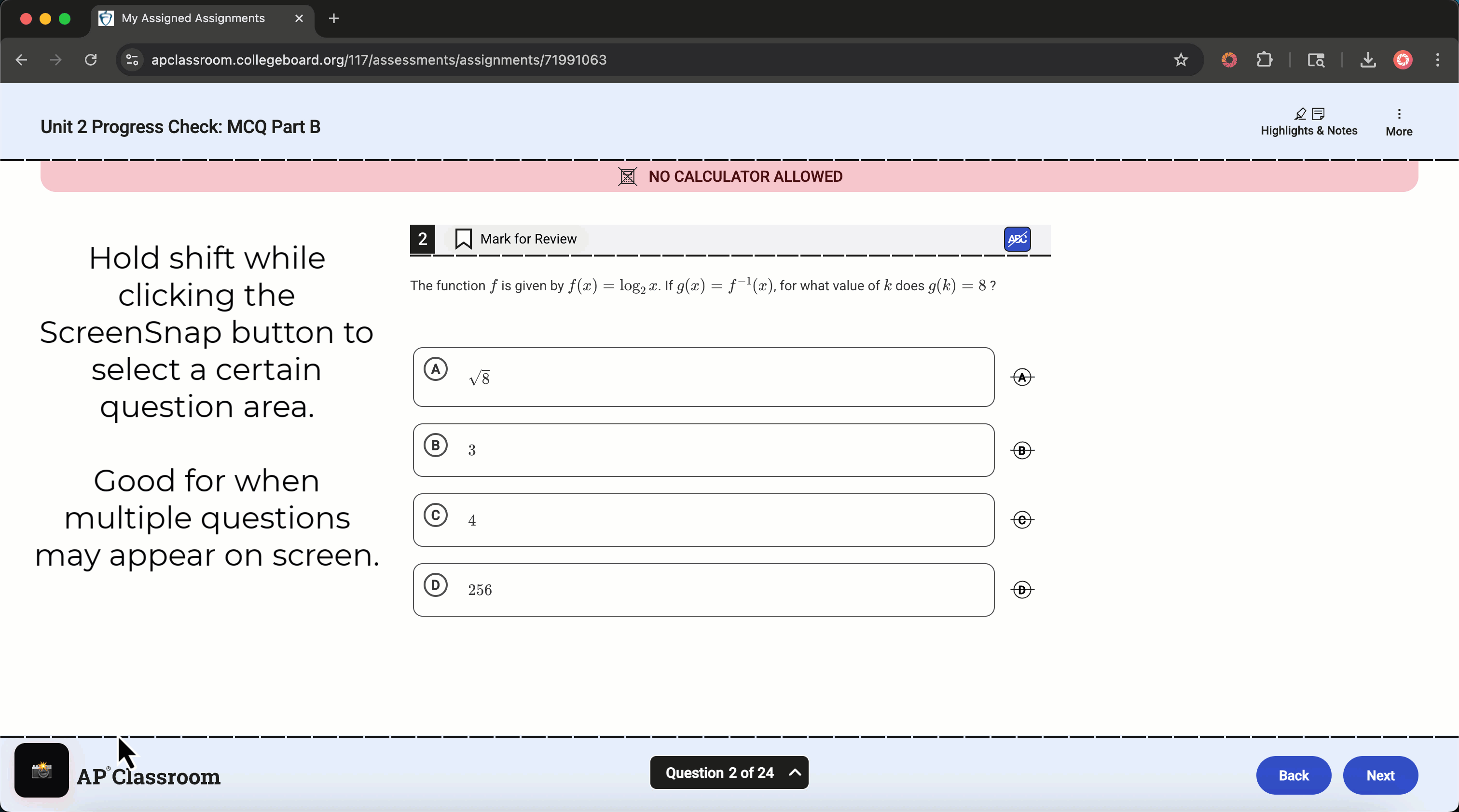 How to use SnapGPT Screen Selection GIF